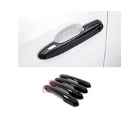 CFCKHPTHAZ for Toyota for RAV4 XA50 2019 2020 2021 2022 ABS Carbon/Chrome Car Side Door Protector Handle Trim Cover Exterior Accessories 4 PCS(2 Hole Black 2)