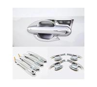 CFCKHPTHAZ for Toyota for RAV4 XA50 2019 2020 2021 2022 ABS Carbon/Chrome Car Side Door Protector Handle Trim Cover Exterior Accessories 4 PCS(Chrome 8PCS 1)
