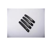 CFCKHPTHAZ Glossy Black Chrome Car Door Handle Cover Stickers for Nissan for Qashqai J10 2007 2008 2009 2010 2011 2012 2013(Black 2 Buttons)
