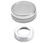 CFCKHPTHAZ Interior Styling Cover Fit for Mercedes for Benz A B E CLA GLA GLE GLK ML GL W204 Class AMG Car Multimedia Control Knob Cover Volume Knob Decoration Ring(Silver)