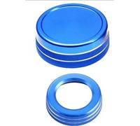 CFCKHPTHAZ Interior Styling Cover Fit for Mercedes for Benz A B E CLA GLA GLE GLK ML GL W204 Class AMG Car Multimedia Control Knob Cover Volume Knob Decoration Ring(Blue)