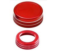 CFCKHPTHAZ Interior Styling Cover Fit for Mercedes for Benz A B E CLA GLA GLE GLK ML GL W204 Class AMG Car Multimedia Control Knob Cover Volume Knob Decoration Ring(Red)