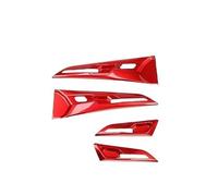 CFCKHPTHAZ Interior Styling Cover for Kia EV5 2024 2025 ABS 4Pcs Car Inner Door Handle Frame Cover Interior Mouldings Decoration LHD(Red)