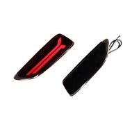 CFCKHPTHAZ Rear Bumper Reflector Light Tail Stop Signal Brake Fog Lamp For Toyota For Corolla 2011 2012 2013 Car LED(Smoked Lens)