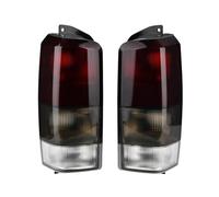 CFCPKOYOZD For Jeep XJ For Cherokee XJ 1997-2001 Chassis Tail Lights Lens Rear Tail Lamps Set Left + Right Accessories(Black red)