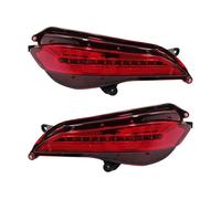 CFCPKOYOZD For Toyota For Yaris 2017-2019 Flashing LED Reflector Taillight Rear Fog Lamp Bumper Braking Turn Signal Lights(Red Cover)