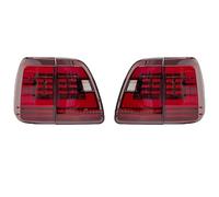 CFCPKOYOZD LED Tail Light Rear Running Lamp Brake Reverse Dynamic Turn Signal Light For Toyota For Land Cruiser 100 LC100 1998-2007(Red Cover)