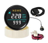 CFCPKOYOZD Universal 52mm LCD Digital GPS Speedometer With GPS Antenna | MPH Knot Km/h COG Speed Gauge Meter For Car Boat Motorcycle 12V/24V