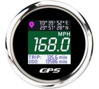 CFCPKOYOZD Waterproof Digital GPS Speedometer Adjustable LCD Odometer | Speed Gauge With GPS Antenna For Boat Car Motorcycle Motor Yacht