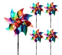 Cfcyhla Bird Scarers Windmills For Garden,Multicolour Reflective Bird Deterrent Windmill Pigeon Deterrent Windmills to Keep Birds Away From Your House,Window,Garden,Farm