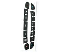 CFDEKOIB Car accessories Compatible With For Scenic Button Decals For Car Car Night Luminous Decals Auto Interior Decoration Audio Button Repair Decals Sticker