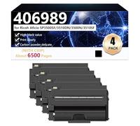 CFDFDA 406989 Toner Cartridges Extra High Yield Compatible for Ricoh Aficio SP3500SF 3510DN 3500N 3510SF Printers, Clear and Sharp,Black-4 pack
