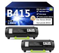 CFDFDA B415 Compatible Toner Cartridge Replacement 006R04725 for Xerox B410 VersaLink B415 Printer, Easy to Install,2*Black-25000 pages