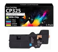 CFDFDA CP325 High Capacity Toner Cartridge Compatible CT203486 CT203487 CT203489 CT203488 for Xerox ApeosPrint C325 C325dw Apeos C325df C325dw Printer, Smooth Printing,Cyan