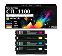 CFDFDA CTL-1100 Compatible Toner Cartridge Replacement for PANTUM CP1100 CM1100ADN CP1100DN CP1100DW CM1100DN CM1100DW CM1100ADW Printer, Ready to Use 4color,1 set
