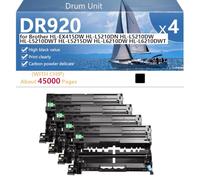 CFDFDA DR920 High Yield Black Drum Unit with Chip | Drum Unit for Brother HL-EX415DW HL-L5210DN HL-L5210DW HL-L5210DWT Printers, 45000 Pages, for Office Home,Black-4 pack