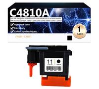 CFDFDA for HP 11 Printer Head, Printhead Replacement C4810A C4811A C4812A C4813A for HP Designiet 100 100LUS 500 500PLUS 510 800 800PS Printer, Clear Resolution,Black