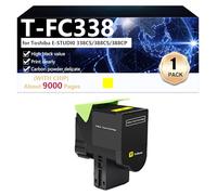 CFDFDA T-FC338 Compatible Toner Cartridge for Toshiba E-STUDI0 338CS 388CS 388CP Printers, High Yield 9000 Pages, High Definition Printing,Yellow-1 pack