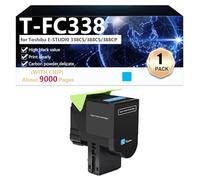 CFDFDA T-FC338 Compatible Toner Cartridge for Toshiba E-STUDI0 338CS 388CS 388CP Printers, High Yield 9000 Pages, High Definition Printing,Cyan-1 pack