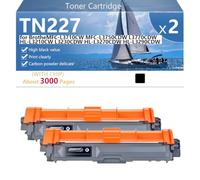 CFDFDA TN227 Toner Cartridge Replacement High Capacity Replacement for Brothe MFC-L3710CW MFC-L3750CDW L3770CDW HL-L3210CW L3230CDW HL-L3270CDW HL-L3290CDW Printer, 3000 Pages,Black-2 pack