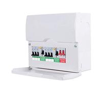 CFDP18606-01, 6 way with 100A switch, 1x 80A & 1x 63A 30mA RCD, 6x MCB