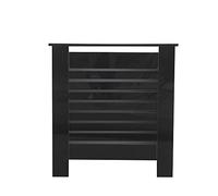 CFDZ Newry High Gloss Radiator Covers,in 4 Sizes,in 4 Colors,Wall Decorative Cabinet,Assemble Needed,78/111.5/151.5/172cmX19X82cm (Black-Small-78cm)