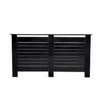 CFDZ Newry High Gloss Radiator Covers,in 4 Sizes,in 4 Colors,Wall Decorative Cabinet,Assemble Needed,78/111.5/151.5/172cmX19X82cm (Black-Large-151.5cm)