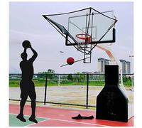 CFDZCP Basketball Shot Returner Basketball Rebounder Net Return System Machine, Heavy Duty Basketball Training Equipment With 180° Basketball Return Chute,for School, Training Camp, Yard