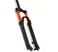 CFDZCP bike forks 26/27.5 Inch Cycling Suspension Fork， Mountain Bike Double Air Chamber Front Fork ，120mm Travel Rebound Adjust ，Aluminum Alloy(A,27.5inch)