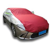 CFDZCP Half Car Cover For Mercedes-Benz E-class A207, Dustproof All Weather Windshield Roof Cover, Indoor And Outdoor Car Covers Oxford Cloth Anti-Scratch Half Garage(Red silver)