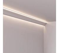 CFDZCP Home LED Strip Light Cover for Ceiling Decor, Surface Mounted Aluminum Skirting Baseboards, Crown Molding Lighting LED Channel Trim(8m/26.2ft)