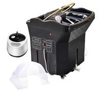 CFDZCP Japanese Head Spa Equipment, Water Circulation Head Spa With 60L Water Tank, Fumigation & Light Therapy,Perfect For Spa Beds & Salon Shampoo Basin Bed(Schwarz)