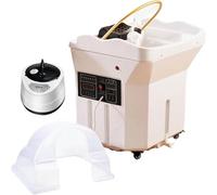 CFDZCP Japanese Head Spa Equipment, Water Circulation Head Spa With 60L Water Tank, Fumigation & Light Therapy,Perfect For Spa Beds & Salon Shampoo Basin Bed(White)
