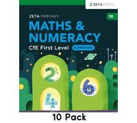 CfE Maths & Numeracy First Level Homework 1B: Write-on (10 Pack) (ZETA PRIMARY)