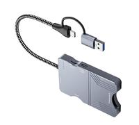 CFEB Card Reader Featuring 10GB Transfer Rate Compatible SD3.0 Cards for Photographers Designers Not Need Driver Travel Reader