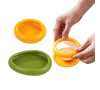 CFEWV 2 Pieces Reusable Silicone Fruit Containers Set for Storing Fresh Fruits and Vegetables, Airtight Canned Food, Ideal for Refrigerator and Pantry, Easy to Clean
