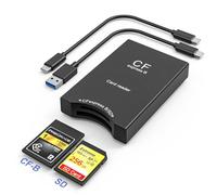 Cfexpress Type B and SD Card Reader, 10Gpbs CF Express Type B Adapter With USB C to USB A Cable, SD to CF Express Type B Adapter, Cf Express Type B Memory Card Reader for Phone/Laptop/Wins/Linux