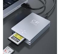 CFexpress Type B Card Reader and SD Card Reader, USB 3.2 Gen 2 10Gbps CFexpress Card Reader,CF Express Card Reader with USB C to USB A/C Cable Compatible with Windows/Mac OS/Linux/Android