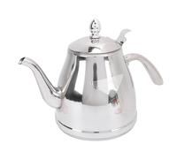 Cffuvros 1.5L Capacity Stainless Steel Gooseneck Teapot with Removable Tea Strainer, Ideal for Loose Leaf Tea. Rapid Boiling Action and Heat Handle Make It The Ideal Choice for HOM
