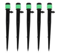 Cffuvros 100PCS Adjustable Drip Emitters, 360° Rotating Drippers for Drip Irrigation System, Precision Water Flow Control for Patio, Lawn, Garden Beds (13cm / 5.1in Green)