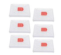 Cffuvros 6pcs Queen Bee Cage, Breathable Square Buckle Queen Bee Cage, Food Grade Plastic Beekeeping Cage for Artificial Swarming Introduction of Queens