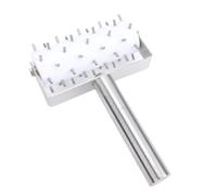 Cffuvros Stainless Steel Pizza Dough Docker Roller with Spikes, Professional Pastry Dough Hole Maker for Homemade Pizza, Bread, Pie, Crackers, Evenly Prevents Bubbles