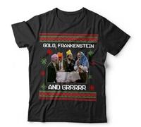 cfgabc Bottom Christmas Tshirt Unisex & Kids Funny, Rik Mayall, Xmas, Gift BlackLarge Black XL