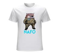 cfgabc Nafo Dog Fellas Alliance Awesome Artwork Printed Men's Casual Shirt White M