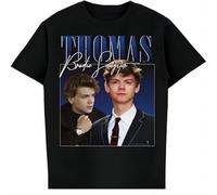 cfgabc Tian Hong Xing Thomas Brodie Sangster Rap Hip Hop Rapper 90s Retro Vintage T Shirt Men Women T Black S