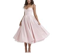 CFHFKPWMQ Pink,XL, Women's Prom Dresses A-Line Evening Party Gowns for Women Backless Dress Wedding Party Long Dresses