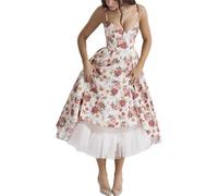 CFHFKPWMQ Red,S, Women's Prom Dresses A-Line Evening Party Gowns for Women Backless Dress Wedding Party Long Dresses