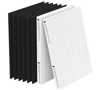 CFKREYA 2 Pack True HEPA Replacement Filter, Compatible with Fellowes AeraMax 290/300 and Fellowes DX95, HF-300/AP-300PH Purifier, Part# 9287201, 2 True HEPA & 6 Extra Activated Carbon Pre Filter.