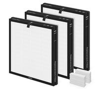 CFKREYA 3 Pack AP2301 Replacement Filter for AIRTOK AP2301, Honeyuan ZY3866G, SereneLife SLARP1076WT & SLARP1076BK Air Purifiers | 3-in-1 HEPA + Carbon Filter