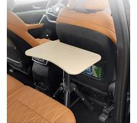 CFLERWU Foldable RV Tables dor Inside a Camper, Adjustable Height Camper Table for Laptop, Multipurpose Travel Accessories for Working, Writing, Eating, Traveling(White)